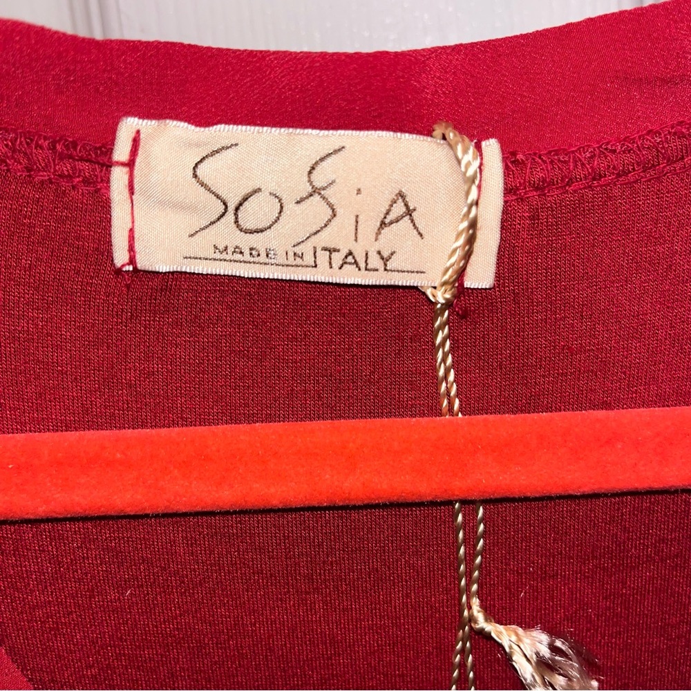 NWT Sofia Made in Italy B&B Red Dress - Picture 12 of 14